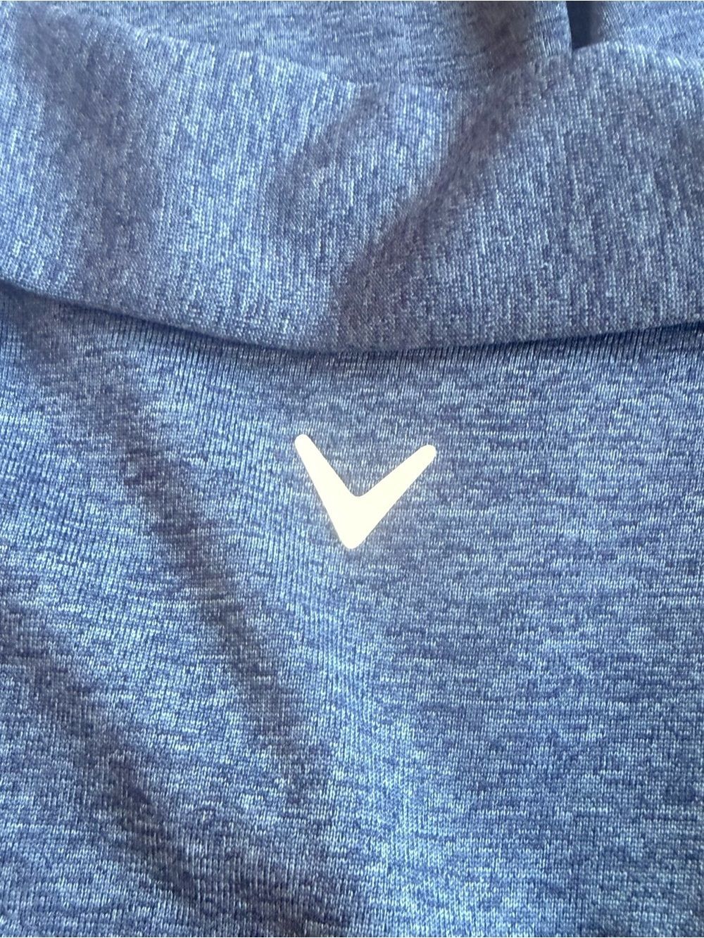 Callaway Heathered Navy Blue Zipper Golf Polo Shirt Top Plus Size 2X NWOT - Picture 6 of 12